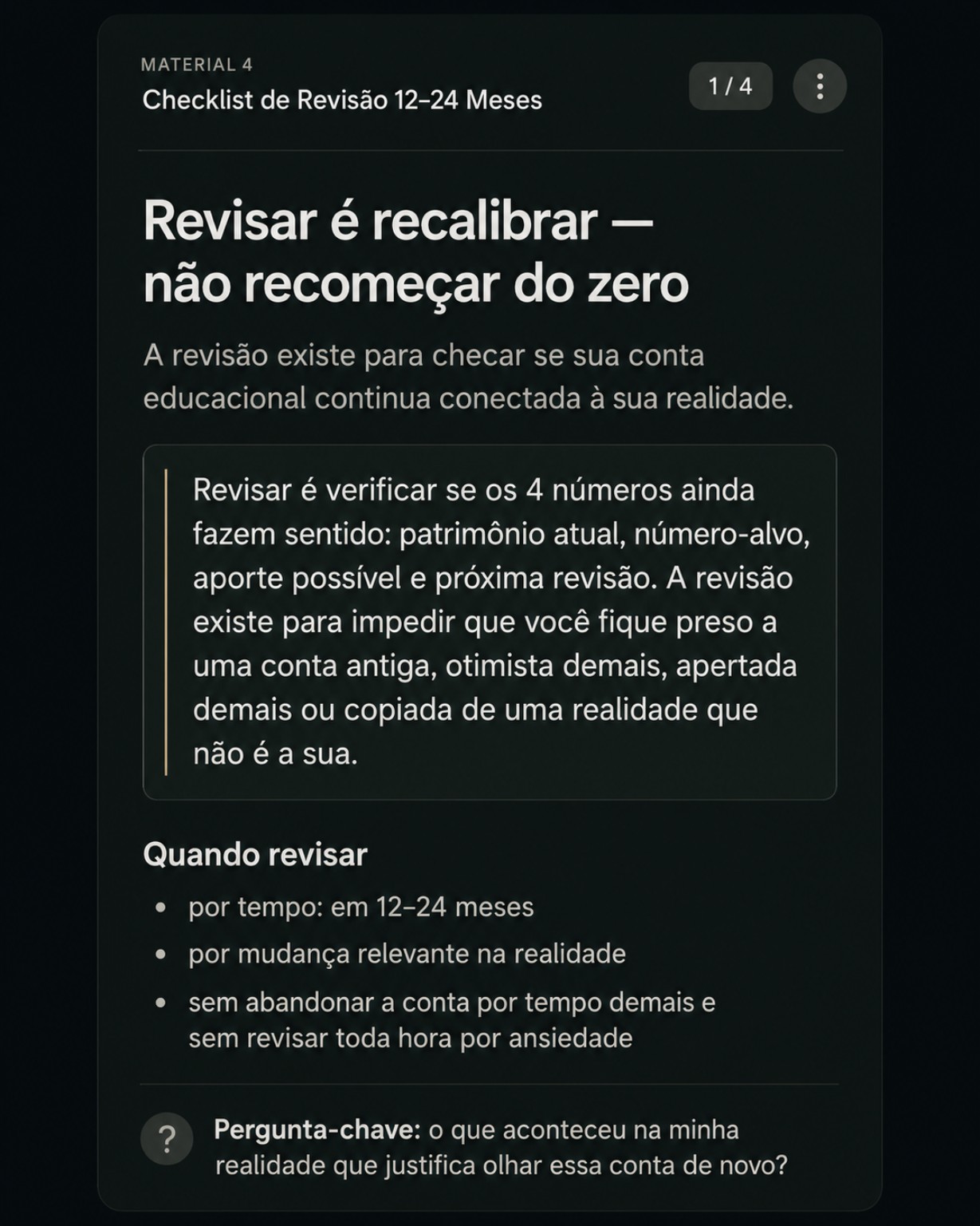 Prévia do Checklist de Revisão 12–24 meses